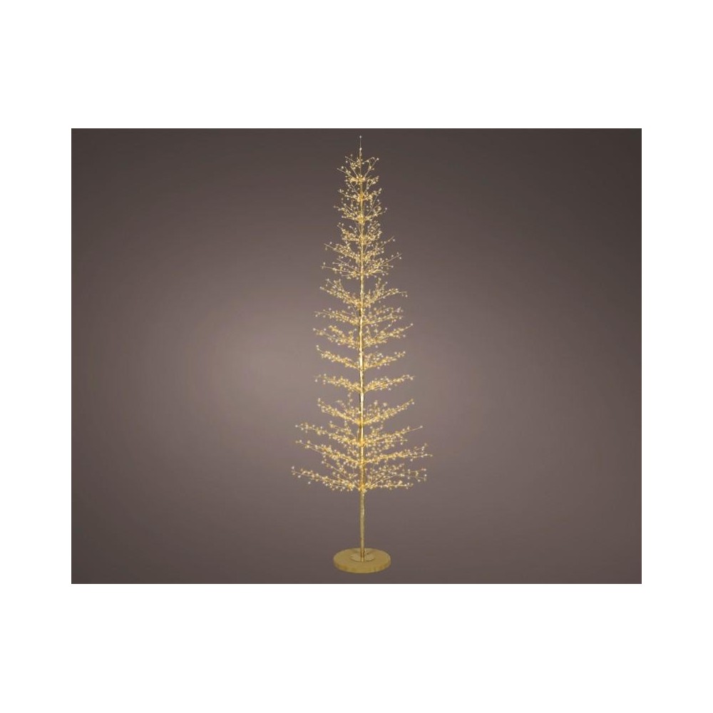 ALBERO 2048 LED ORO LUCI CALDO FREDDO H.270